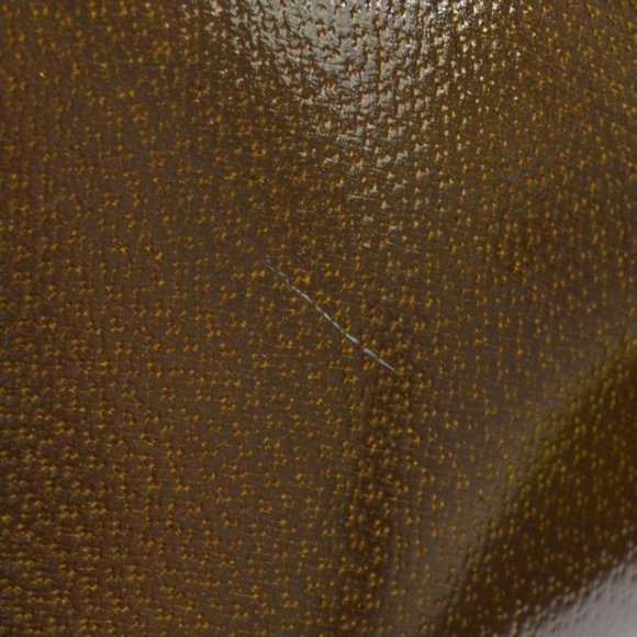 Gucci Vintage Brown Satchel Speckled And Glossy Leather With Bamboo - Picture 7 of 12